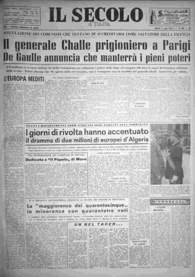 giovedì 27 aprile 1961