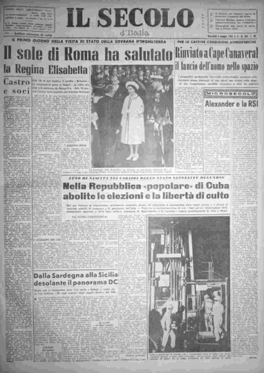 mercoledì 3 maggio 1961