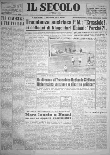 giovedì 25 maggio 1961