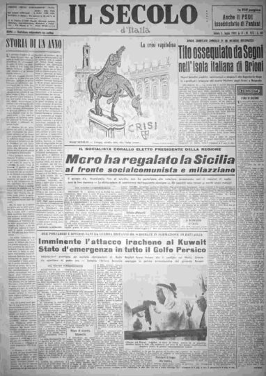 sabato 1 luglio 1961