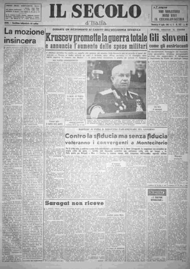 domenica 9 luglio 1961
