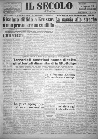 mercoledì 19 luglio 1961