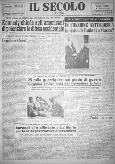mercoledì 26 luglio 1961