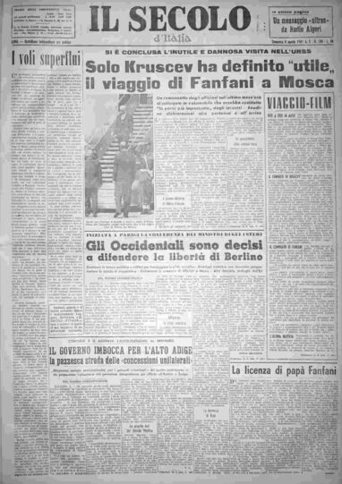 domenica 6 agosto 1961