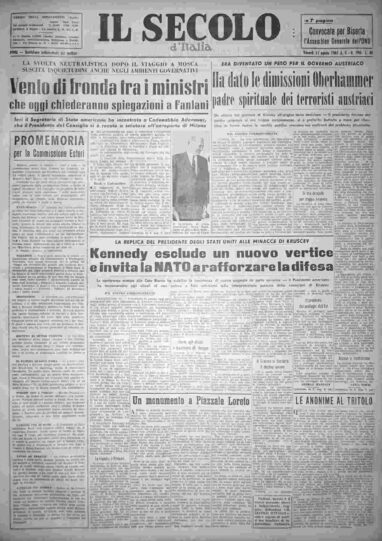 venerdì 11 agosto 1961