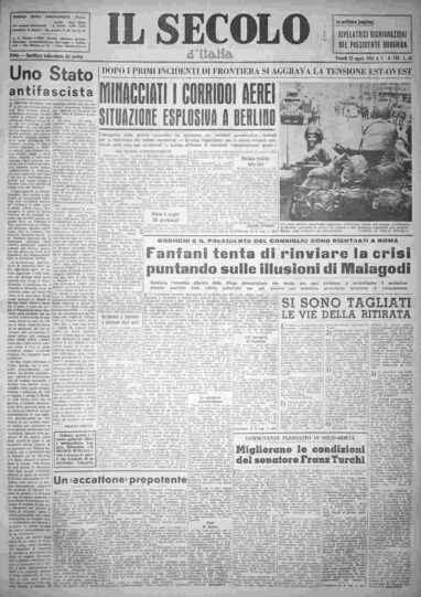 venerdì 25 agosto 1961