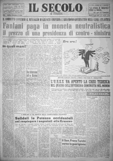 martedì 29 agosto 1961
