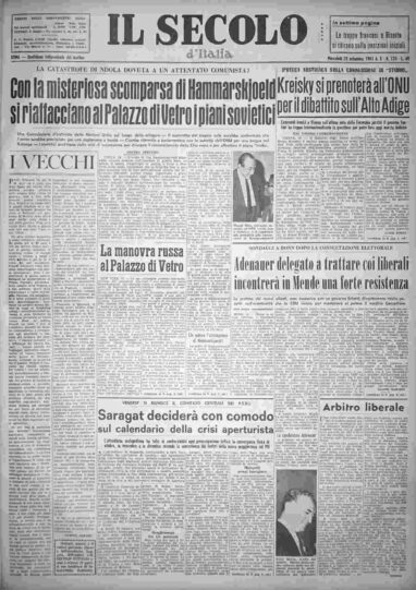 mercoledì 20 settembre 1961