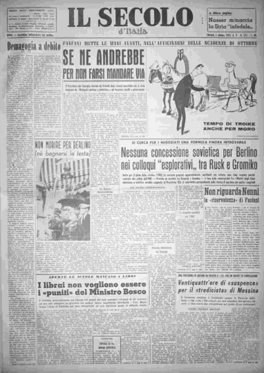 martedì 3 ottobre 1961