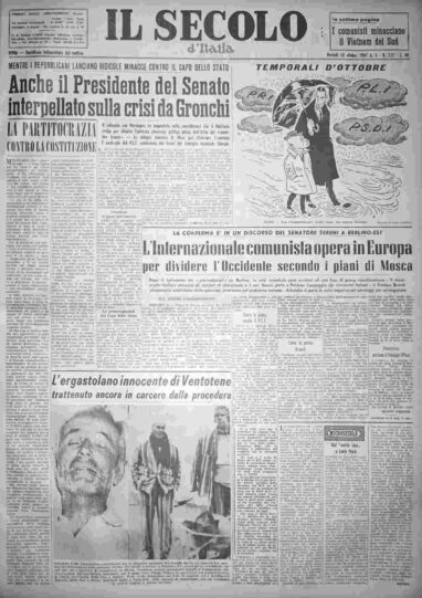 martedì 10 ottobre 1961