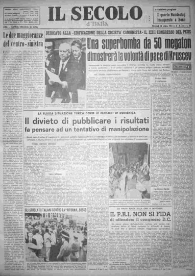 mercoledì 18 ottobre 1961