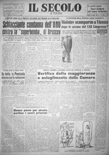venerdì 27 ottobre 1961