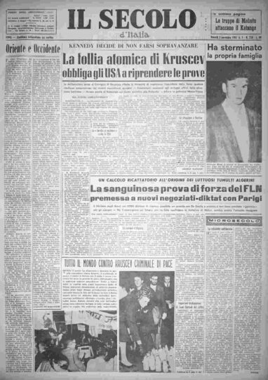 venerdì 3 novembre 1961