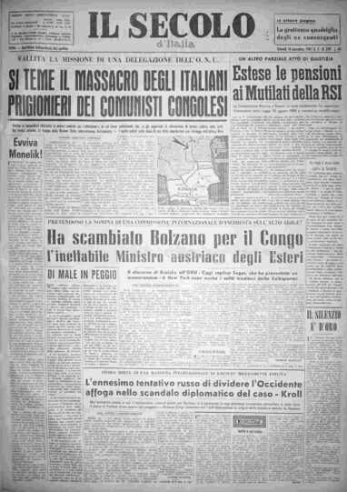 giovedì 16 novembre 1961