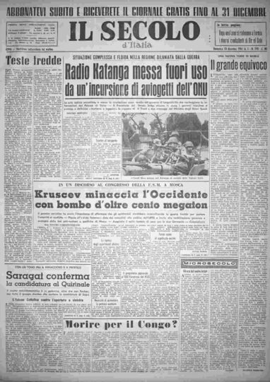 domenica 10 dicembre 1961