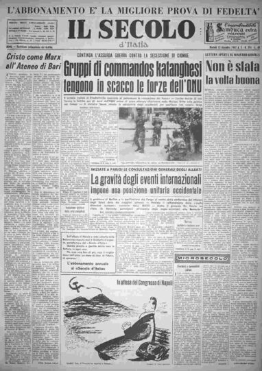 martedì 12 dicembre 1961