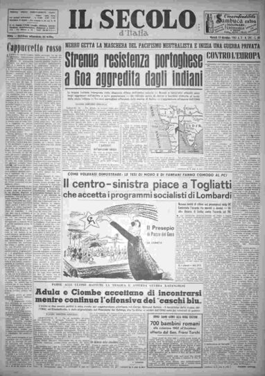 martedì 19 dicembre 1961