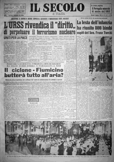 giovedì 4 gennaio 1962