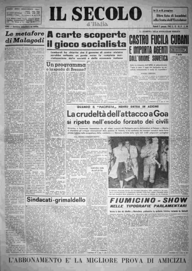 venerdì 5 gennaio 1962