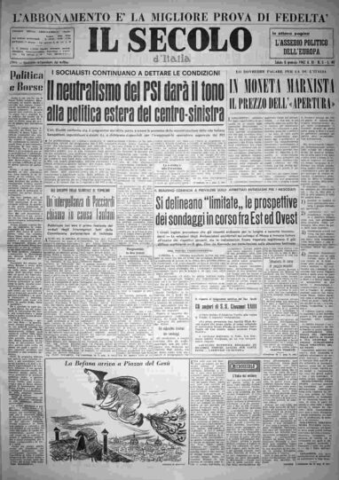 sabato 6 gennaio 1962