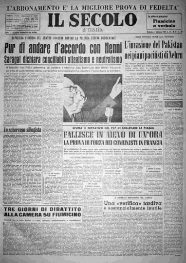 domenica 7 gennaio 1962
