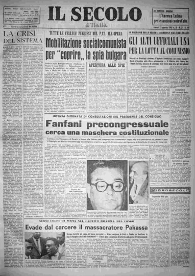 giovedì 25 gennaio 1962