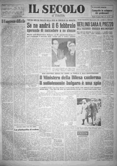 venerdì 26 gennaio 1962