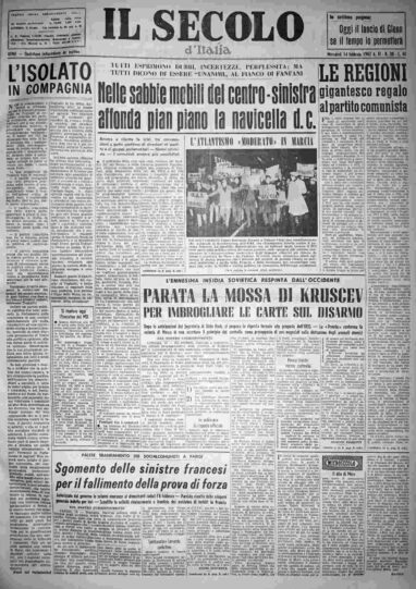mercoledì 14 febbraio 1962