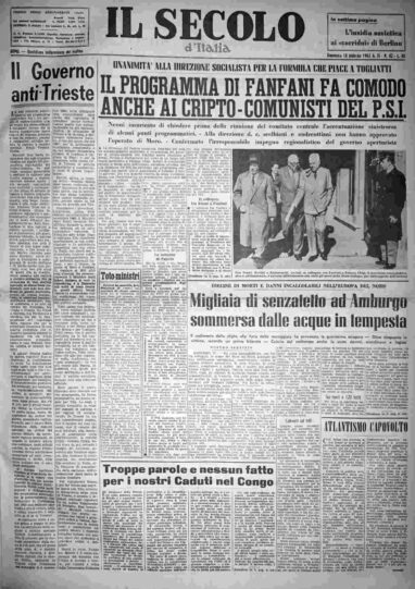 domenica 18 febbraio 1962
