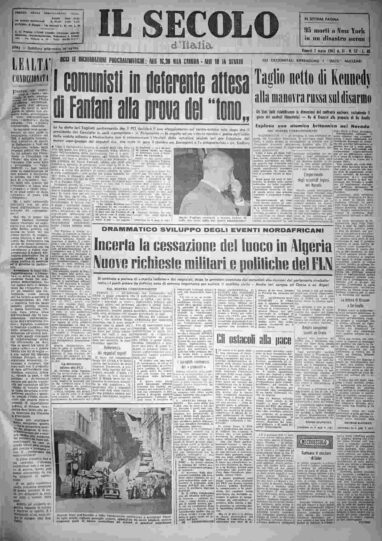 venerdì 2 marzo 1962