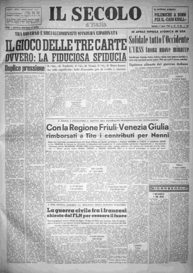 domenica 4 marzo 1962