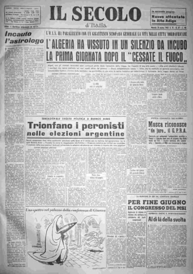 martedì 20 marzo 1962