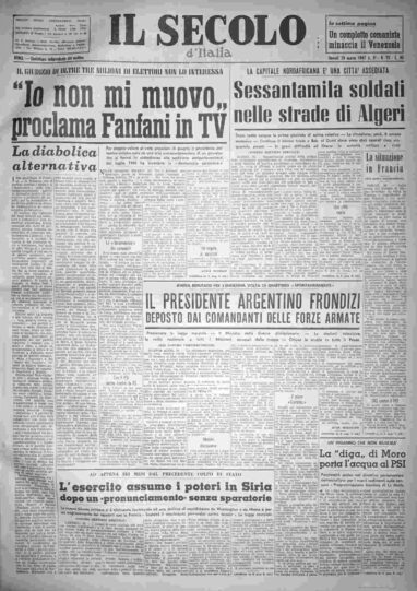 giovedì 29 marzo 1962