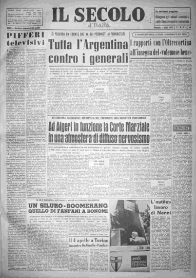 domenica 1 aprile 1962