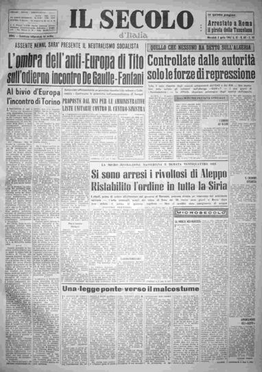 mercoledì 4 aprile 1962