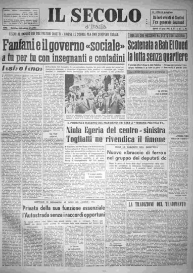giovedì 12 aprile 1962