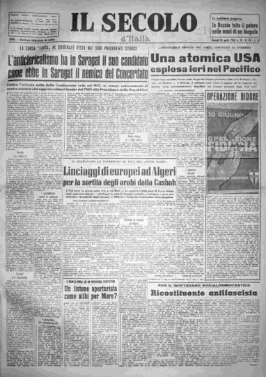 giovedì 26 aprile 1962