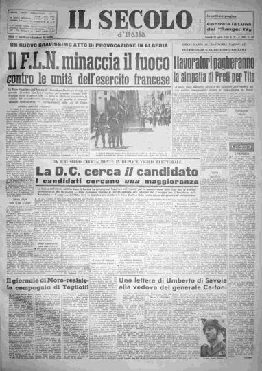 venerdì 27 aprile 1962