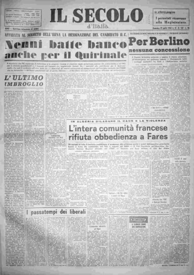 domenica 29 aprile 1962