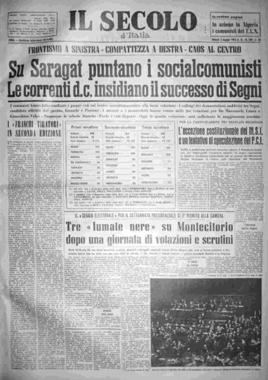 giovedì 3 maggio 1962