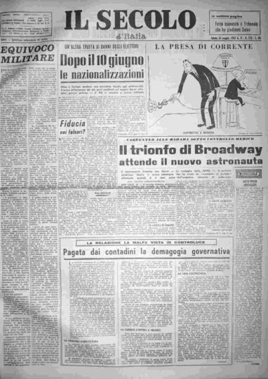 sabato 26 maggio 1962