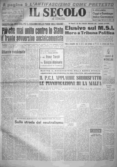 giovedì 31 maggio 1962