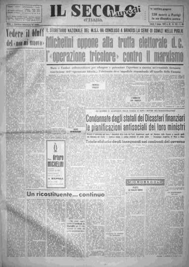 lunedì 4 giugno 1962