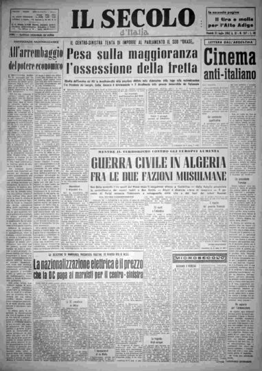 venerdì 27 luglio 1962