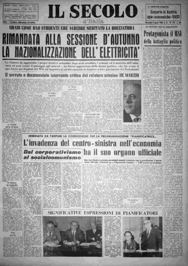 mercoledì 8 agosto 1962