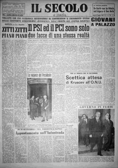 venerdì 10 agosto 1962