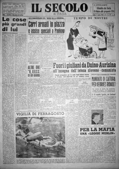 sabato 11 agosto 1962