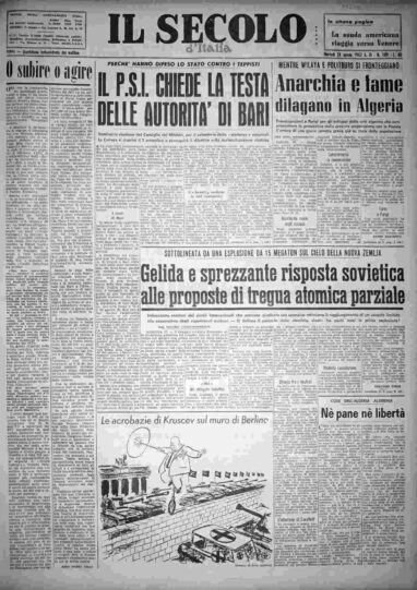 martedì 28 agosto 1962