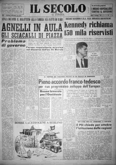 sabato 8 settembre 1962