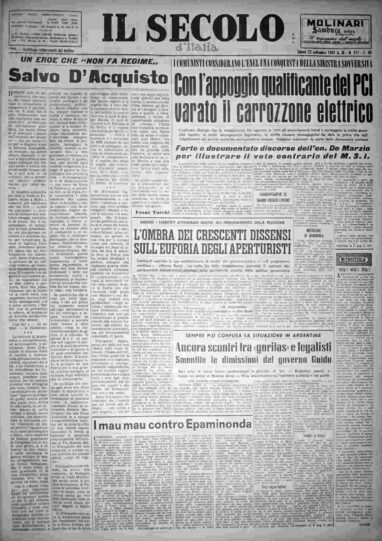 sabato 22 settembre 1962